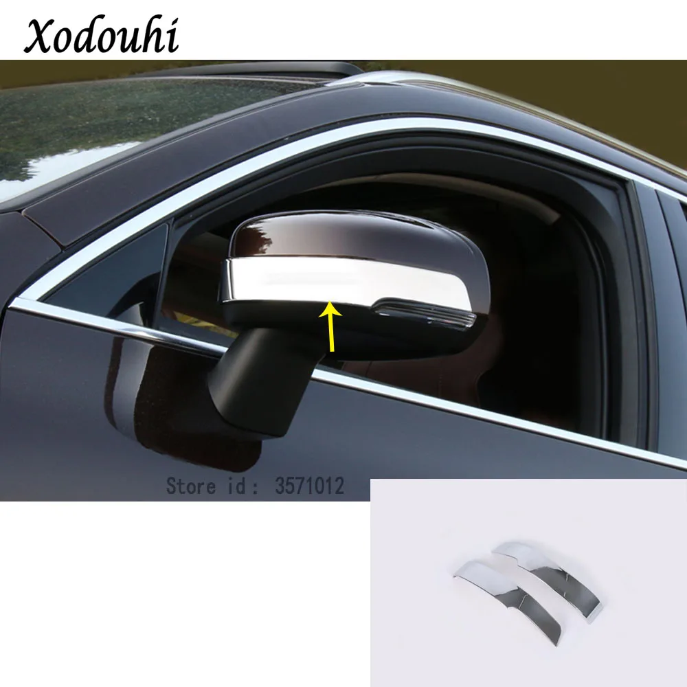 Для Volvo Xc60 2018 2019 2020 2021 автомобильное хромированное заднее зеркало заднего вида из
