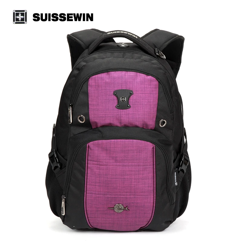 

Suissewin Swissgear New Brand Laptop bag 15.6 inch Waterproof Backpack Women Men's Travel School Notebook Mochila for Girls Boys