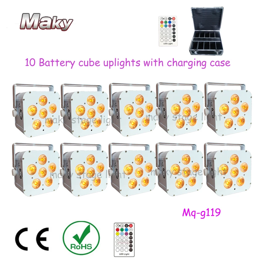 DHL Доставка 10 Xlot диско освещение использование высокой яркости ИК пульт