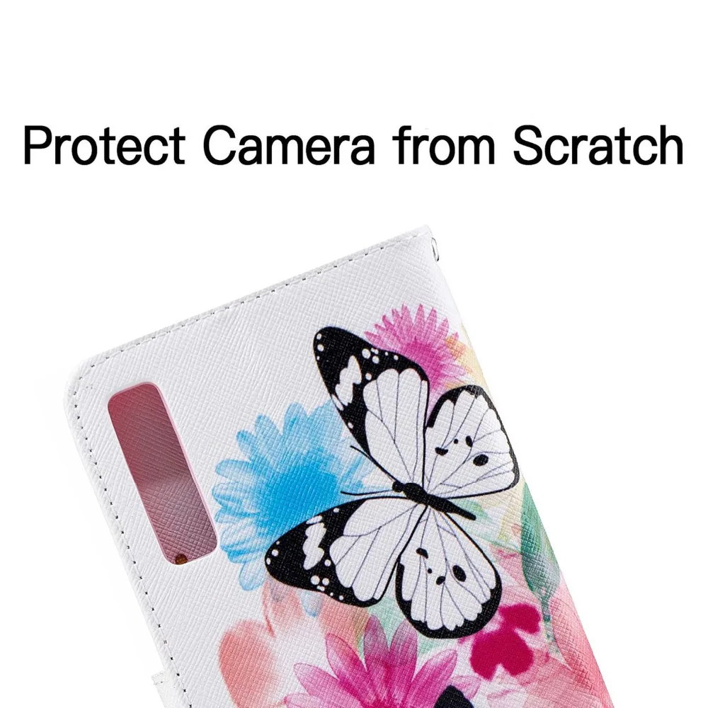 Folio Patterned PU Leather Flip Wallet Phone Case Cover For Samsung A7 2018 A750 J4 J6 Plus 2018 Stand Luxury Leather Capa Coque (5)
