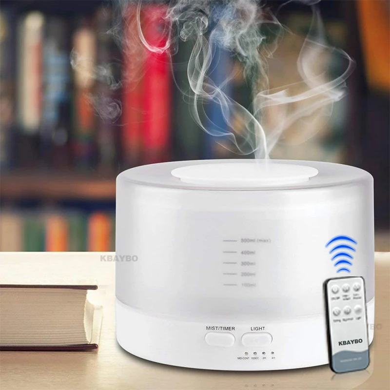 Cena 500ml pilot ultradźwiękowy zapachowy nawilżacz powietrza elektryczne do aromaterapii dyfuzor zapachowy z 7 kolorowymi diodami LED