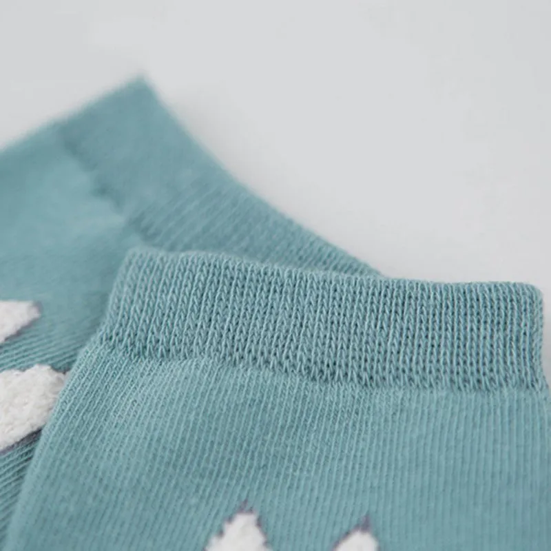 Детские носки для малышей мягкие нескользящие носки для мальчиков и девочек носки для малышей с меховым принтом кролика