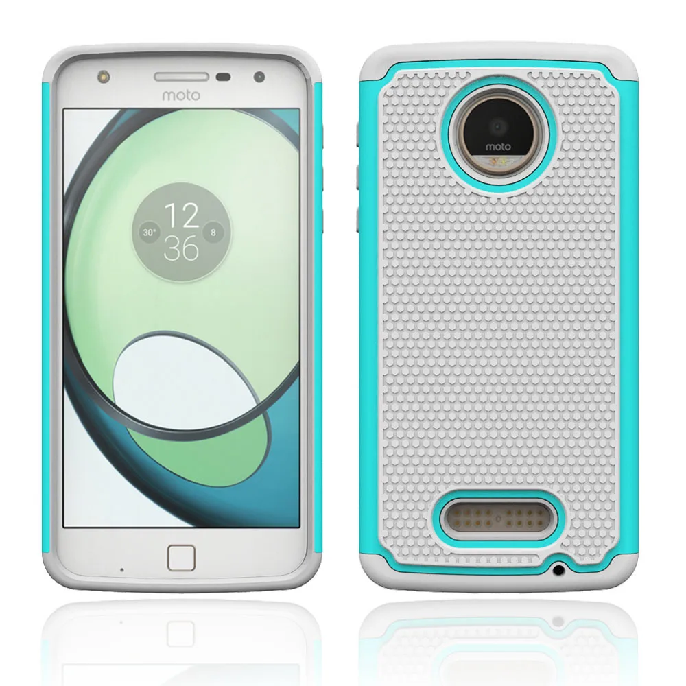 Защитный чехол для Motorola Moto Z Play гибридный Ударопрочный силиконовый телефона Droid @ |