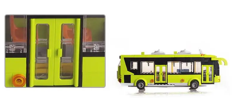 E Model Compatible with Lego E1121 418pcs Buses Models Building Kits Blocks Toys Hobby Hobbies For Boys Girls E Model Compatible with Lego E1121 418pcs Buses Models Building Kits Blocks Toys Hobby Hobbies For Boys Girls