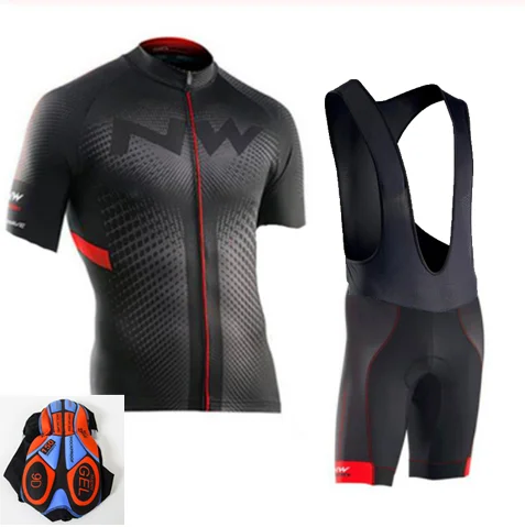 Northwave NW Мужская одежда для велоспорта с коротким рукавом трикотажные наборы Летний Триатлон Skinsuit Быстросохнущий дышащий анти-УФ - Цвет: Cycling set