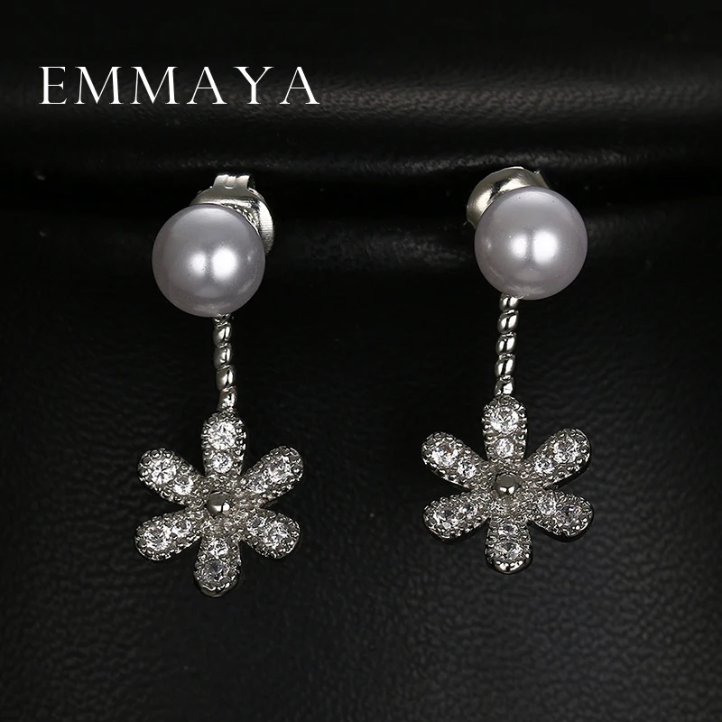 Серьги капельки Emmaya висячие серьги с искусственным жемчугом для свадьбы 1