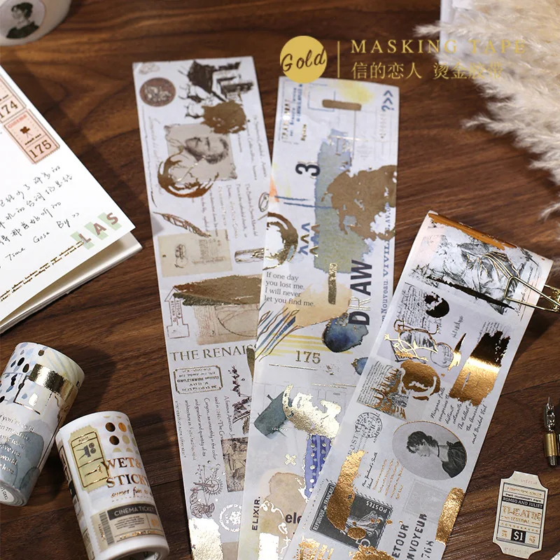 

1 Roll/set Northern Europe Retro Washi Tape 70mx5m Wide Masking Tape for Decorative Scarpbook Sticker Diy Planner Diary
