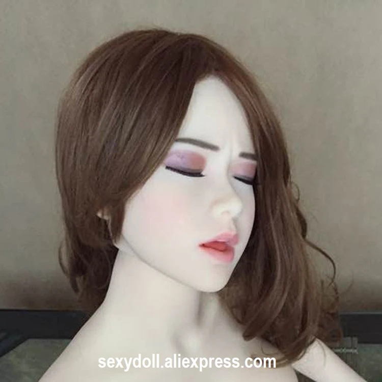 Japanese silicone sex doll HEAD eyeclosed Asian (5)