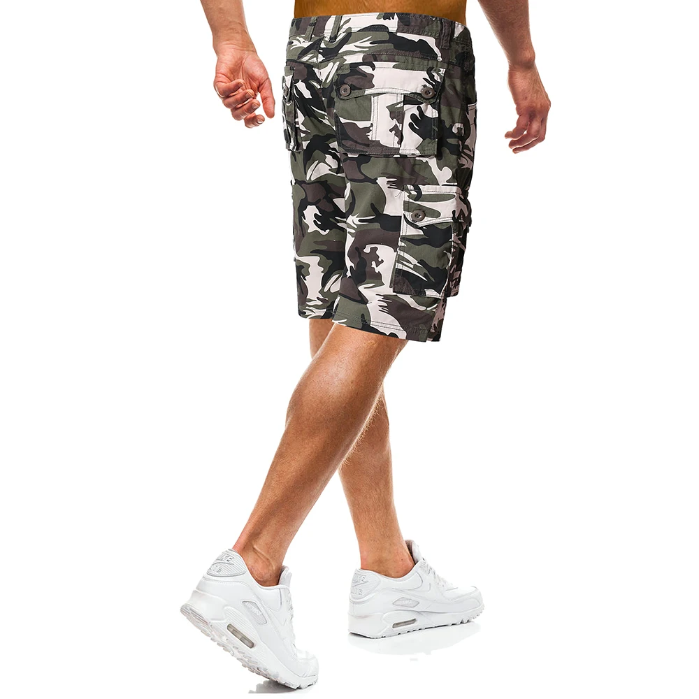 Камуфляжные свободные мужские шорты Карго Прохладный Camo летние короткие штаны