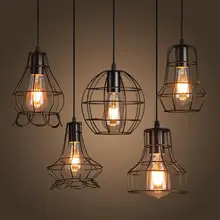 NEW Loft Iron Pendant Light Vintage Industrial Lighting Bar Cafe Bedroom Restaurant Nordic Country Style Iron Hanging Light