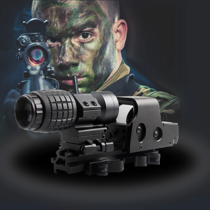 Tactical Hunting Holographic 1 x 40mm Airsoft Cross Hari Red Green Dot Sight Rifle Scope 11 & 20mm Rail Mount RL5-0024-07-2