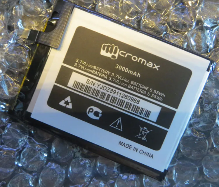 Для Q412 батареи Micromax Q395 аккумулятор 3000 мАч мобильный телефон литий-ионный замена |