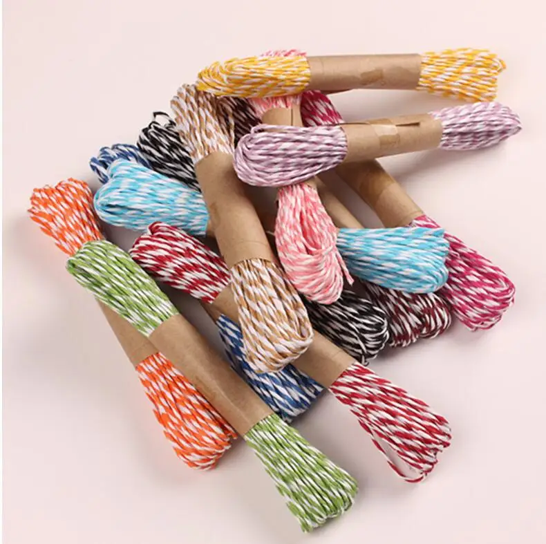 

10m Colorful Paper Rope For DIY Handmade Accessory Crafts Kindergarten Twine String Gift Box Packing Wedding Ribbons Decor