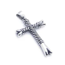 1 шт. поддержка Прямая поставка кулон в форме Креста с Иисусом 316L ювелирные изделия из нержавеющей стали дизайн кулон