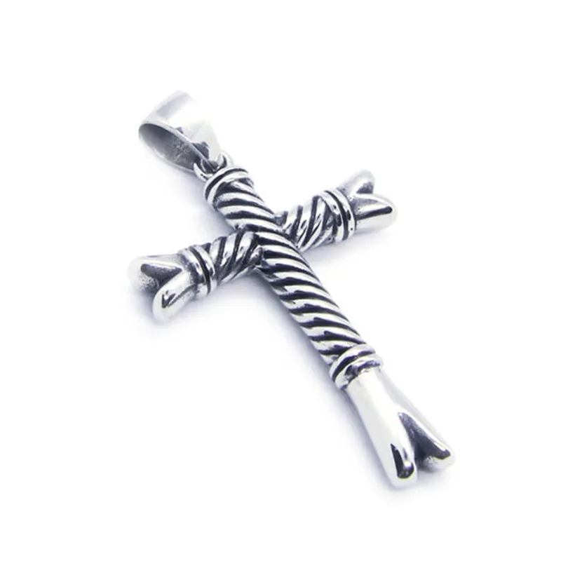

1pc Support Dropship Jesus Cross Pendant 316L Stainless Steel Jewelry Fashion New Design Pendant