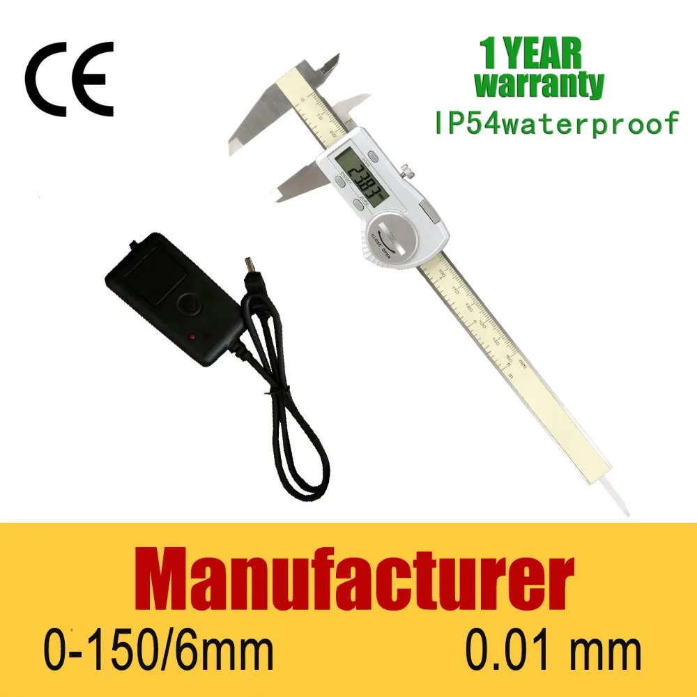 caliper set IP54 Waterproof Digital Vernier Caliper and USB type date