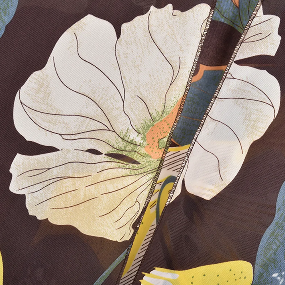 Blusas mujer de moda 2018 Long Kimono Floral Printed Loose Cardigan Bohemian Beachwear Chiffon Tops sleeve Blouse with Sashes Blouses