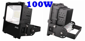 

Gold supplier factory price LED projector light 100W 100-277V Meanwell driver IP65 waterproof 5 years warranty free shipping