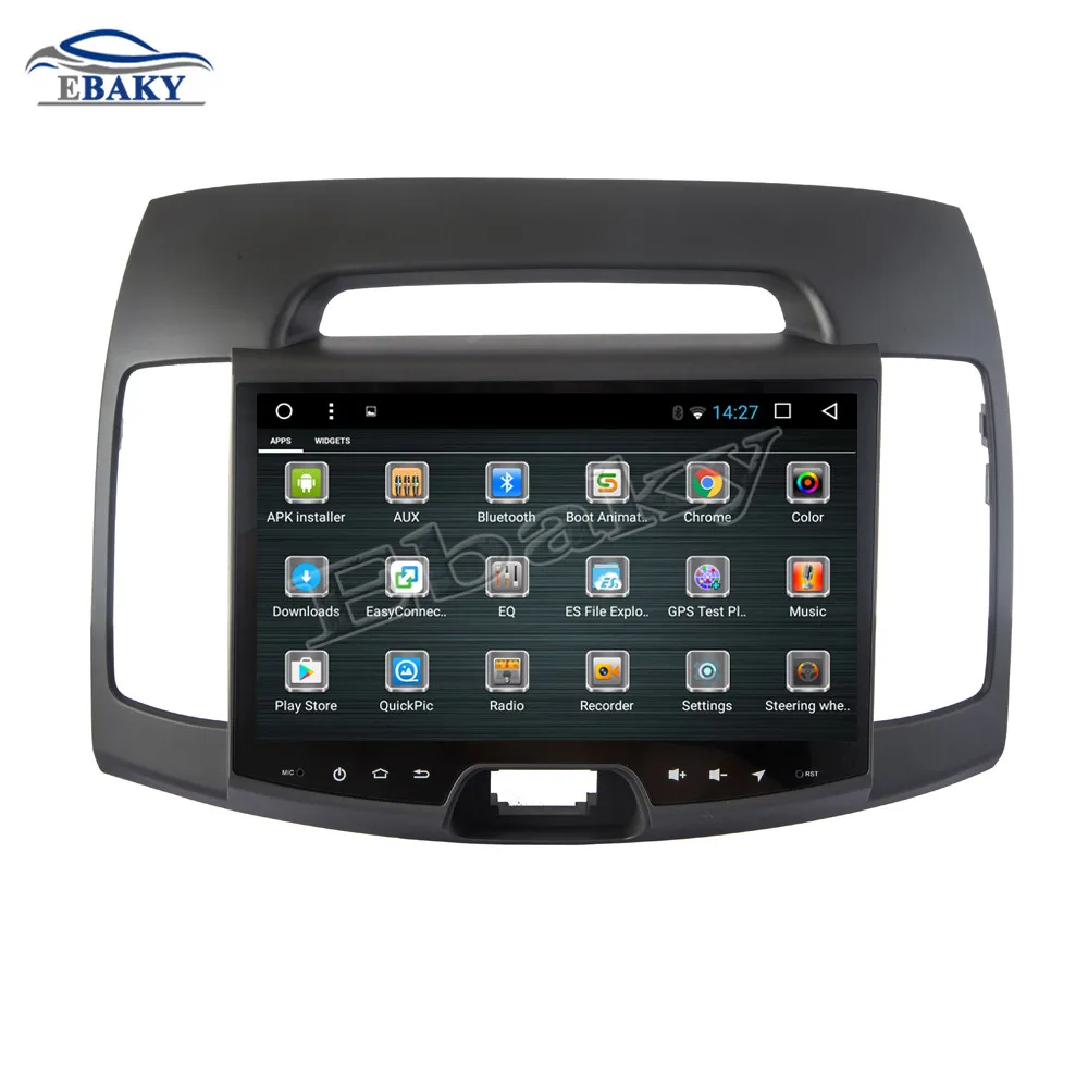 Sale NaviTopia 9inch 1GB/2GB RAM Quad Core/Octa Core Android 7.1/8.1 Car DVD Radio for Hyundai Elantra 2015- with GPS/wifi 4