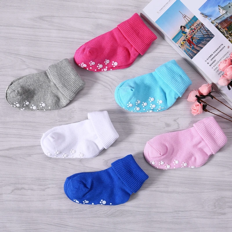 

2018 New Anti-slip Cotton Breathable Children Socks Infant Baby Girls Boys Candy Color Comfortable Socks For 1-3 Year kids