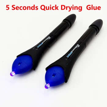 

Newest 1PC 5 Second Fix UV Light Pen Glass Glue Repair Tool With Glue Super Powered Liquid Plastic Welding Compound
