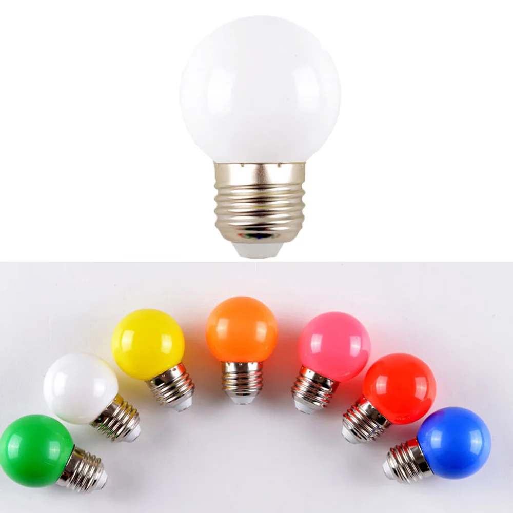 

10PCS/LOT E27 3W Colorful Lampada LED Lamp AC85-265V LED Blub SMD 2835 Holiday lights For The Garden Party Bar