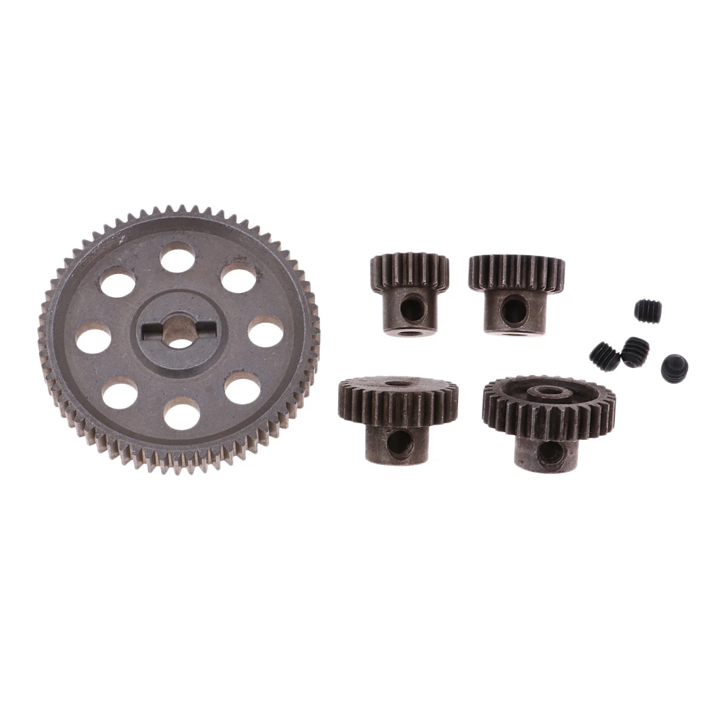 Metal Diff Main Gear 64T Motor Cogs 29/26/21/17T for HSP 1/10 On-road RC Car