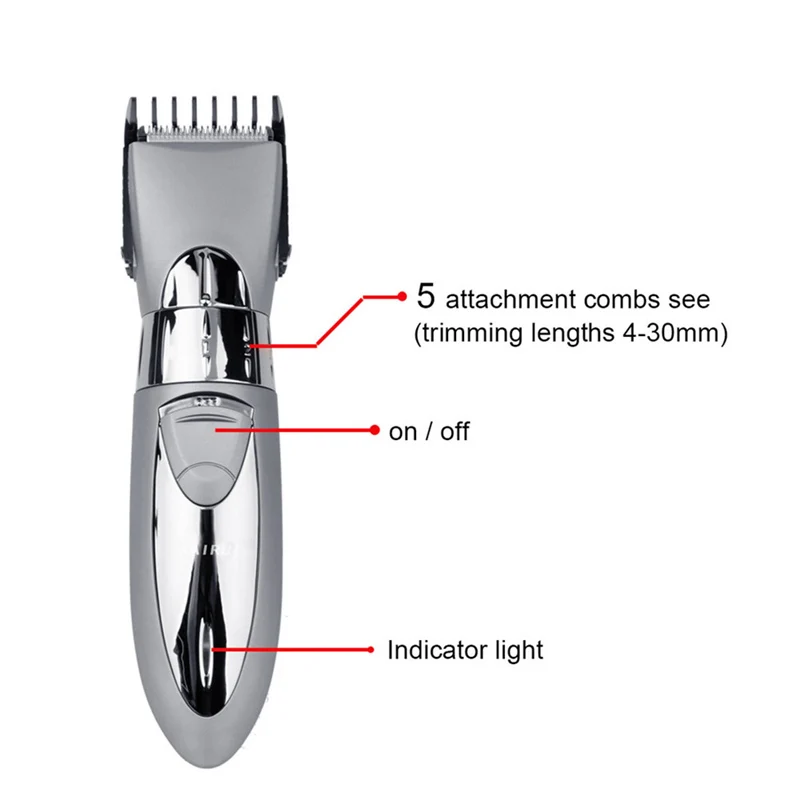 Professional Adjustable Rechargeable Electric Hair Trimmer Men Shaving Machine Hair Clipper For Men