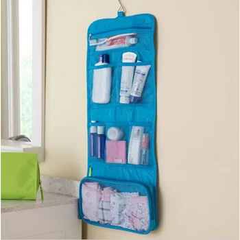 

VKStory Portable Hanging Organizer Bag Foldable Cosmetic Makeup Case Storage Traveling Toiletry Bags Wash Bathroom Accessories