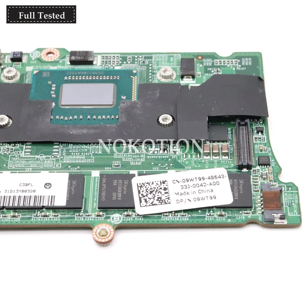 discounted  NOKOTION DAD13BMBCC1 CN-09WT99 09WT99 9WT99 Main board For dell XPS 13 L322X laptop motherboard I5-