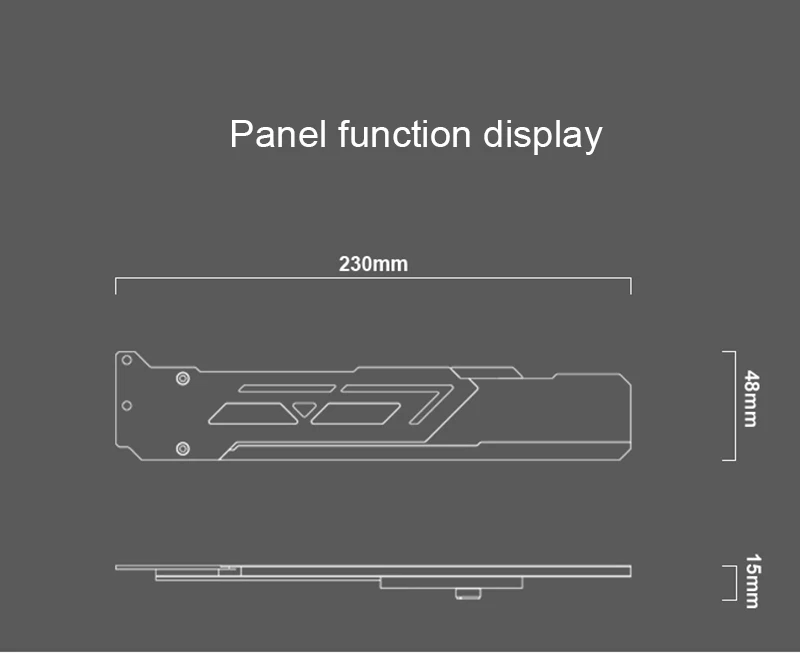 Jonsbo VC-3 графика рамка открытки светодиодный свет RGB поддержка 5 в аура кронштейн автоматически Алюминиевый радиатор рабочего стола теплоотвод ОЗУ