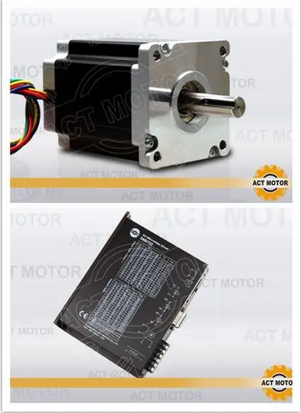 

ACT nema 42 stepper motor 201mm /8.0A / 4000oz with driver DM2722 CNC CUTTING MILL