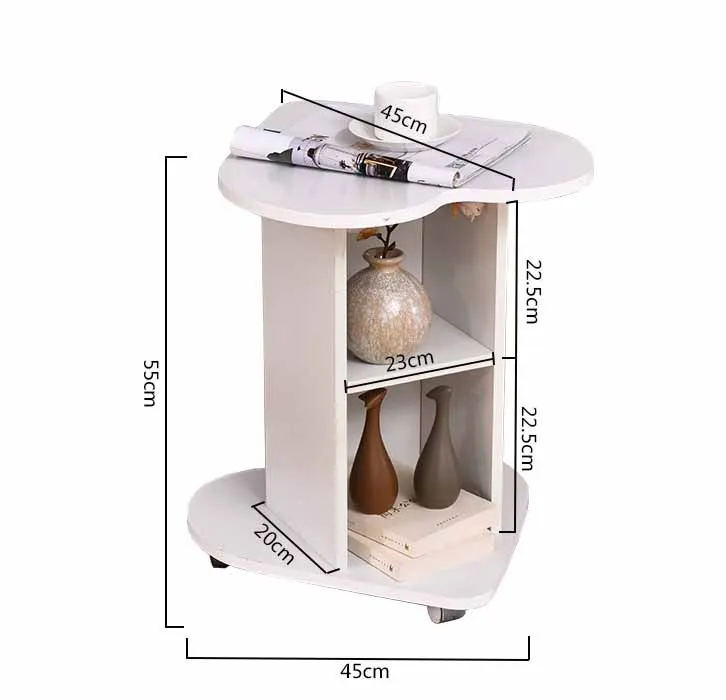 Heart-shaped Multifunction Creative modern coffee tables wooden table sofa tea cabinet home furniture