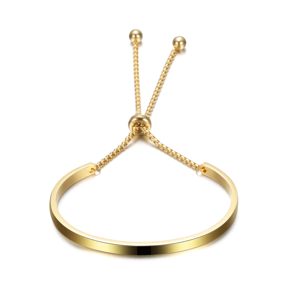 Fsshion ювелирный браслет золотой цвет нержавеющая сталь браслеты для женщин браслеты
