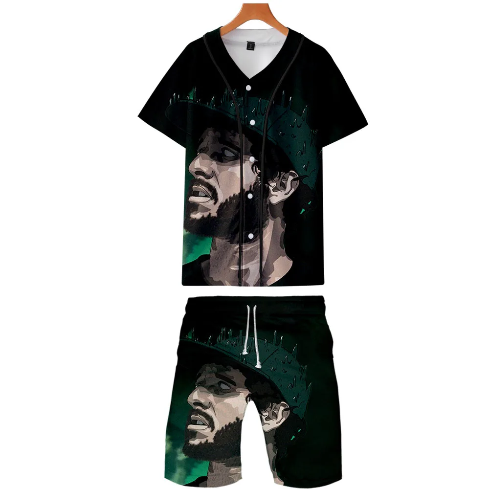 

Lil Dicky 2019 New Arrival 3D Print Unisex Fashion Summer Sports Suits 2 Pieces Included Jacket Tee Tops and Beach Sports Pants