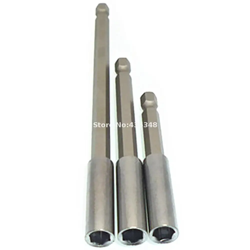 

3pc Industrial 3" 4" 6" Magnetic Extension Screw Bit Holder 1/4 Hex 75mm 100mm 150mm Long Hexagon Screwdriver Drill Quick Change