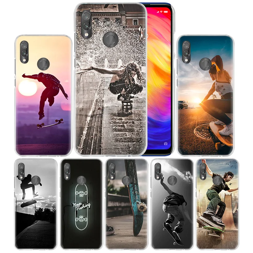 

Sport Skate Board Case for Xiaomi Redmi Go Note 7 6 6A Pro S2 5 5A 4X Mi A1 A2 9 Mix 3 5G 8 lite Play F1 Hard PC Phone Cover NEW