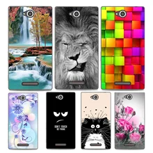 

For Sony Xperia C2305 5.0 inch Case Cover, Hard PC Plastic Back Cover Case For Sony C 2305 C2305 Phone Cases Cover