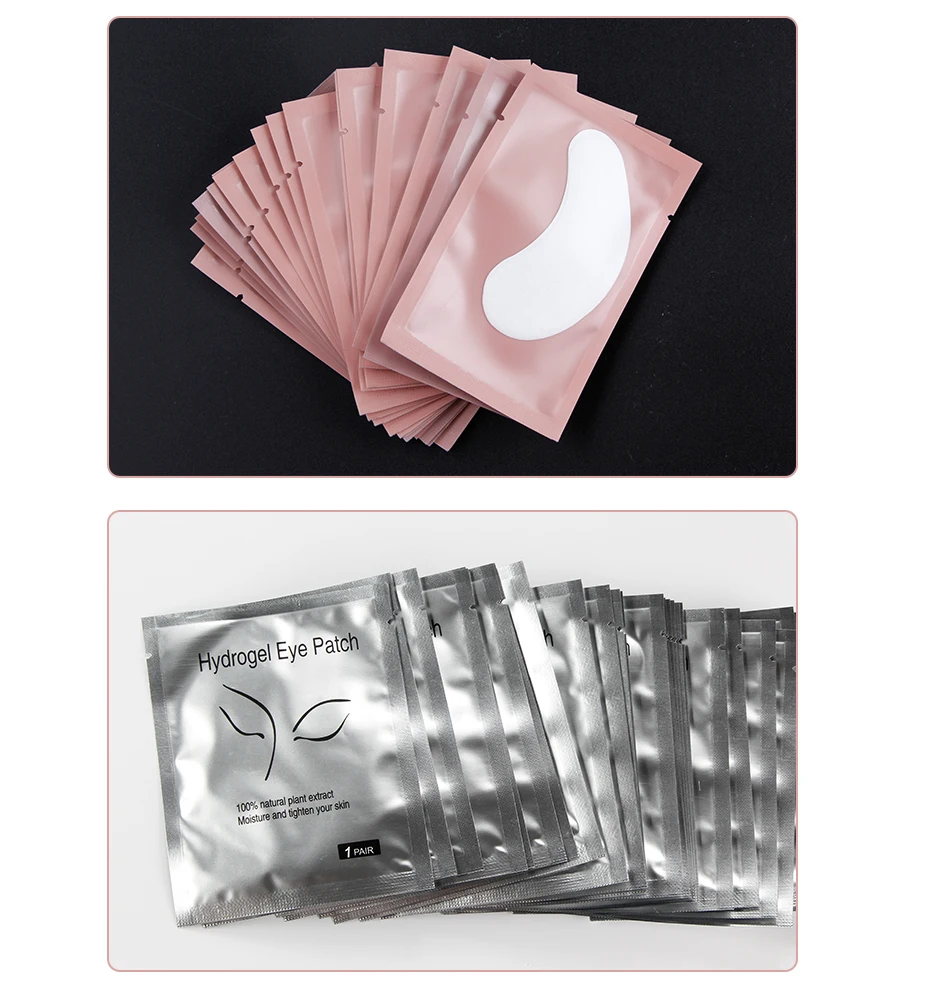 Pares de Almofadas de Papel para Extensão de Cílios sob os Cílios de Olho Almofadas de Maquiagem Remendos de Lash de Olho Dicas de Extensão Olho Enxertada Cílios Stic 200 de 9 Cílios postiços
