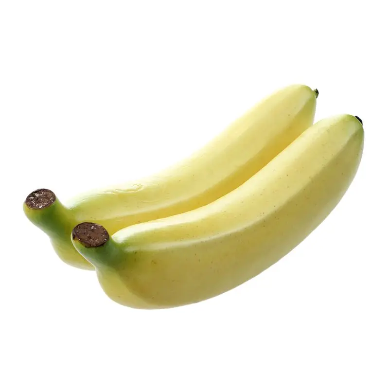 Two Large Artificial Bananas Decorative Fruit - Цвет: Yellow