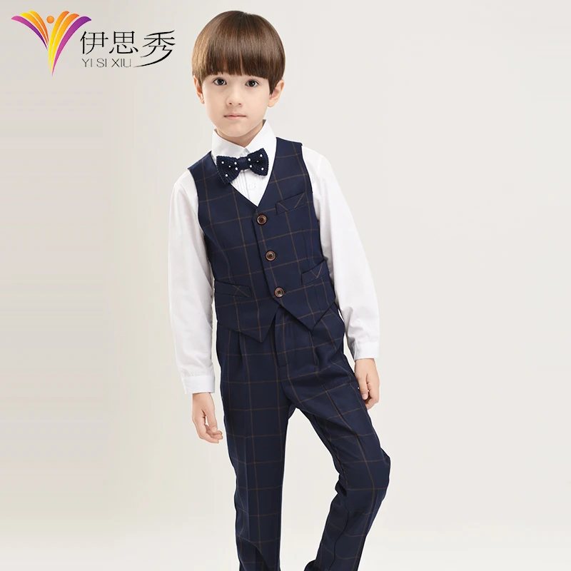Buy Teen Boy Party Formal Suits ,Vest Pants Shirt Bow