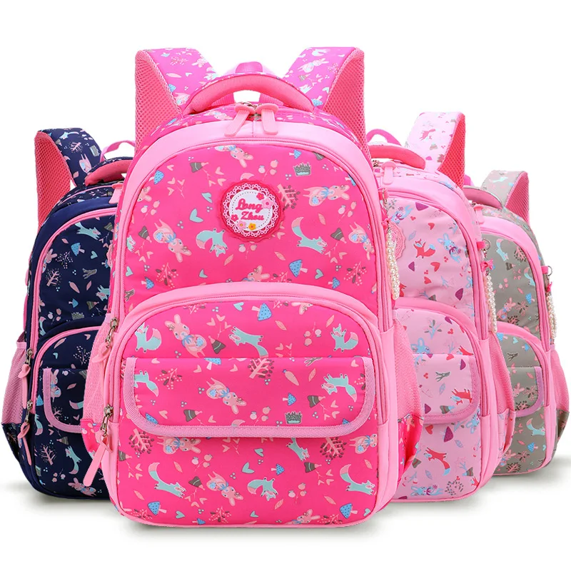 Милые детские школьные рюкзаки для девочек Дети Ортопедические Рюкзак для девочек Водонепроницаемый Школьный рюкзак детский школьный