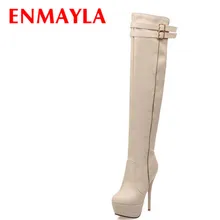Big Size34-46 Women Boots Shoes Thin Heels High Fashion Over-the-Knee Boots Platform Winter Long Boots For Women Sexy fedonas top fashion women winter over knee long boots women sper thin high heels autumn comfort stretch height boots shoes woman