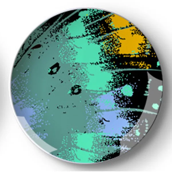 Современные инновационные бабочки тема серии Красочные керамические декоративные тарелки для украшения стен - Цвет: 15