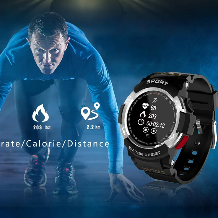 

NO.1 F6 Smartwatch NRF51822 Chip IP68 Waterproof Heart Rate Sleep Monitor Remote Camera for IOS ANDROID Bluetooth Watch