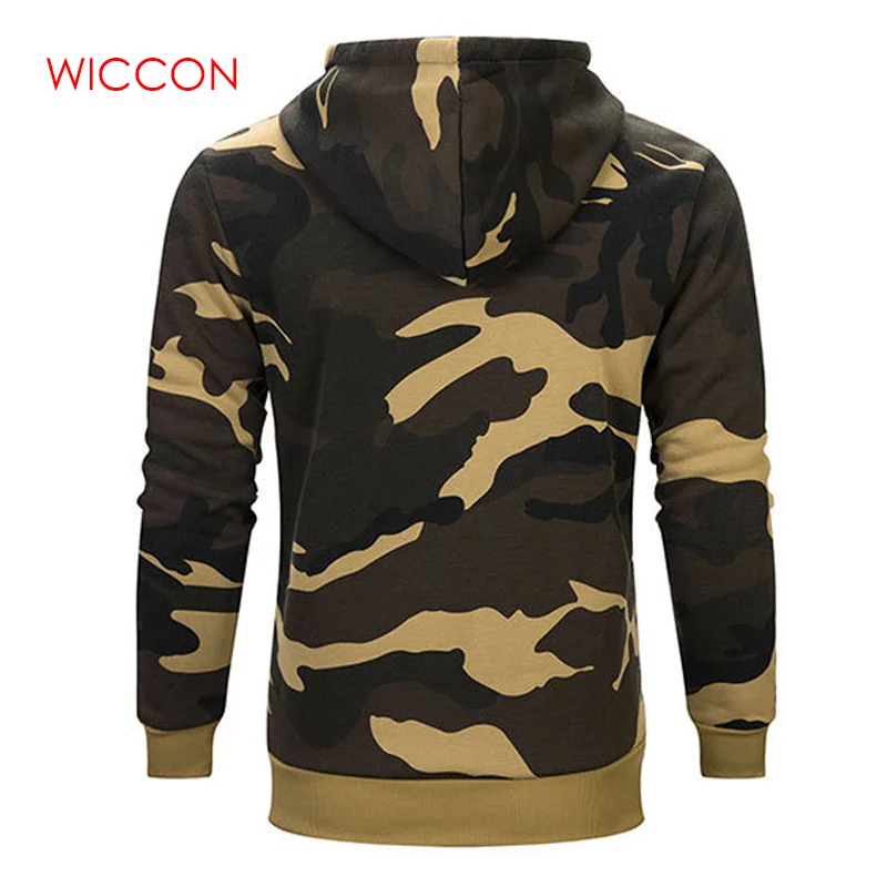 Men Camoflage Hoodie Hooded Sweatshirt Military Camo Pullover Fashion Thick Hoodies Slim Fit Fleece Sportswear Hoody Male