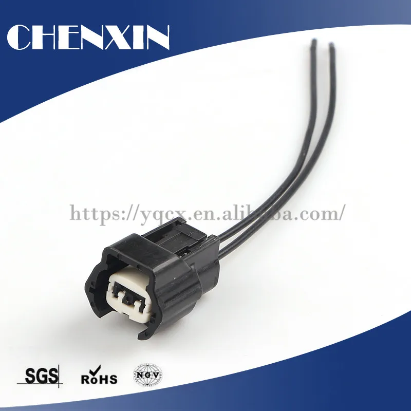 Auto Connector Wire Harness Electrical Copper Automotive Car 2Pin Terminal Nissans Crimp Fuel Clip Socket Jumper Pigtail Cables |