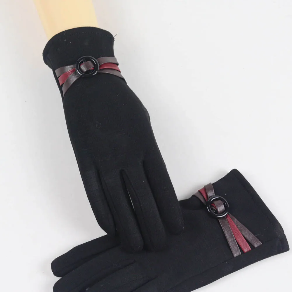 Guantes invierno mujer, женские теплые перчатки, мягкие, на запястье, толстые, варежки, полный палец, новинка, перчатки для экрана, удобные, mitaines femme