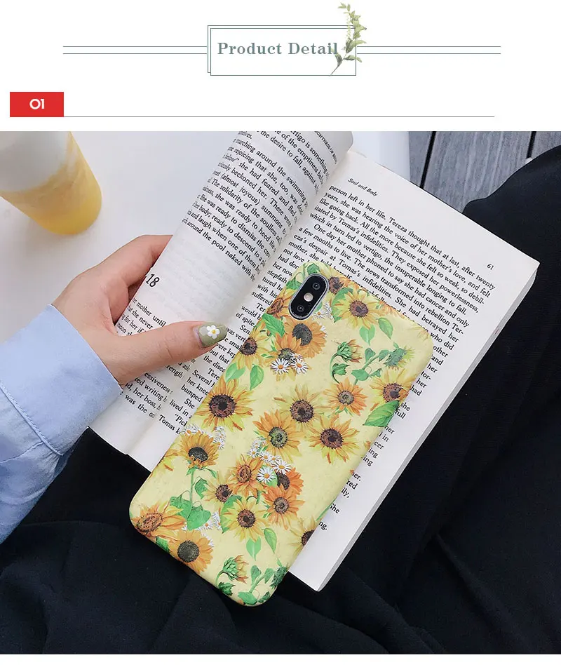 Silicone Flower Case For iPhone 8 8plus 7 7 Plus Phone Case For iphone 6 s 6s Plus X XR XS Max Cases Cover Coque Capinha Funda (19)