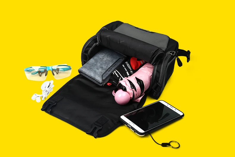 Cheap INBIKE Waterproof Bike Bag Large Capacity Handlebar Front Tube Bag Bicycle Pocket Shoulder Backpack Cycling Bike Accessories 26